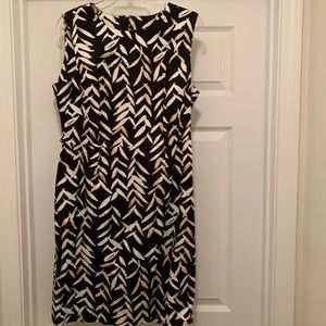 Fun Black and Tan dress with belt
